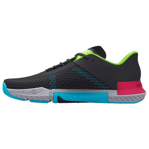 (取寄)アンダーアーマーレディースシューズトライベースレイン4UNDERARMOURWomen'sShoesTriBaseReign4GreyBlueLime
