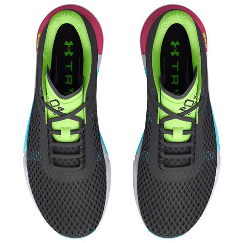 (取寄)アンダーアーマーレディースシューズトライベースレイン4UNDERARMOURWomen'sShoesTriBaseReign4GreyBlueLime