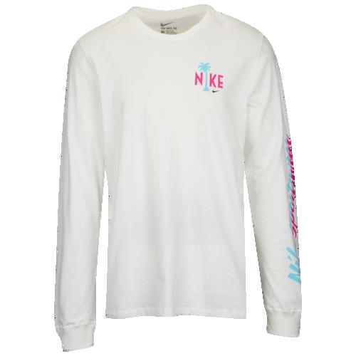最安値挑戦 Men S Nike Tシャツ スリーブ ロング グラフィック メンズ 取寄 ナイキ Graphic Pink Blue White T Shirt Sleeve Long Nike V Ss Seastore Info