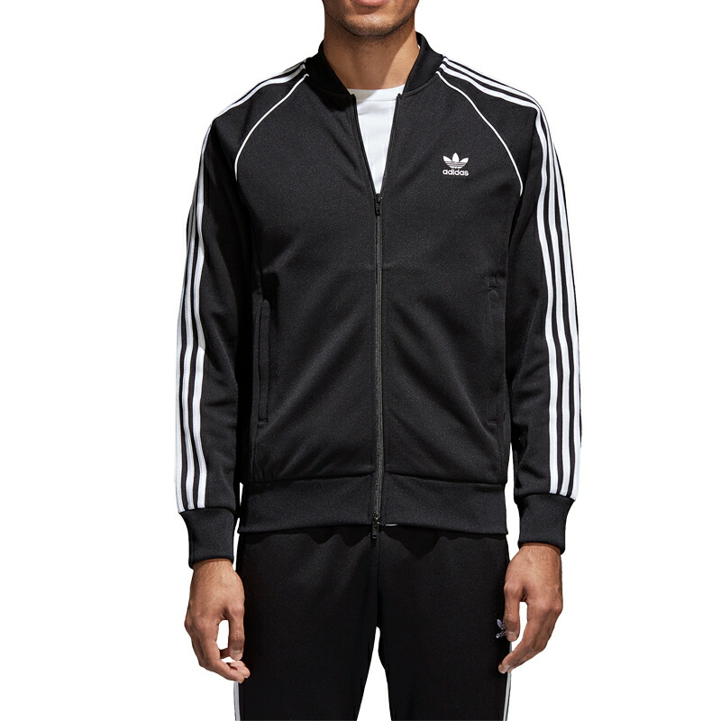 adidas originals superstar track top black