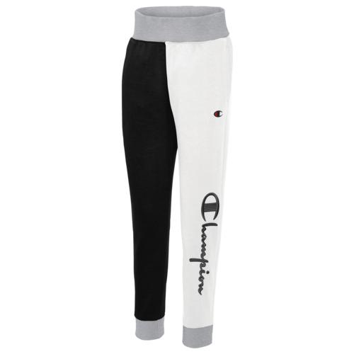 取寄 チャンピオン レディース リバース ウィーブ カラーブロック ジョガー Champion Women S Reverse Weave Coloroblock Jogger Black White 送料無料 Andapt Com