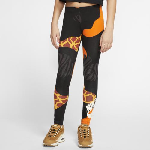 取寄 ナイキ ガールズ 娘子 サファリ ファボライト タイツ ガールズ 級 学院 Nike Girls Safari Favorite Tights Girls Grade School Black Orange 貨物輸送無料 Nike ナイキ 服 ファッション 商標名 Pasadenasportsnow Com
