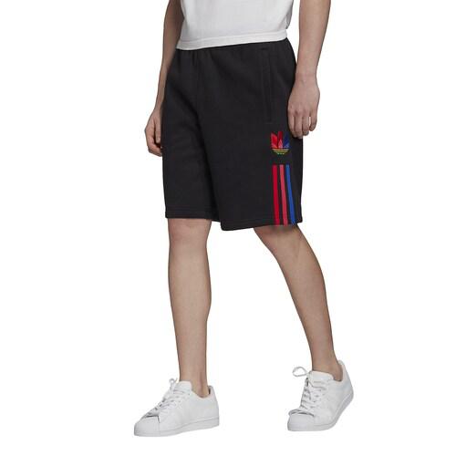 取寄 アディダス オリジナルス メンズ 3d トレフォイル 3 縞 パンツ Adidas Originals Men S 3d Trefoil 3 Stripe Shorts Black 貨物輸送無料 Adidas アディダス ショーツ ファッション 銘柄 Giroveloce It