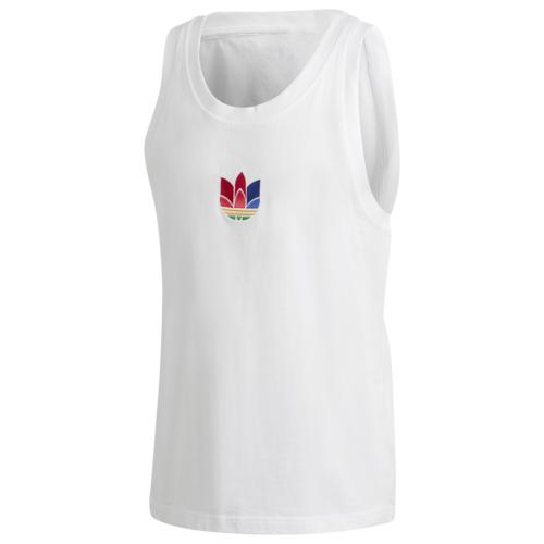 取寄 アディダス オリジナルス メンズ 3d トレフォイル 最高 Adidas Originals Men S 3d Trefoil Vest White 貨物輸送無料 Adidas アディダス トップスショート モード 商標名 Klubwino Pl