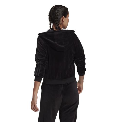 取寄 アディダス オリジナルス レディース フルジップ パーカー フーディ Adidas Originals Women S Full Zip Hoodie Black 送料無料 Effie Europe Com