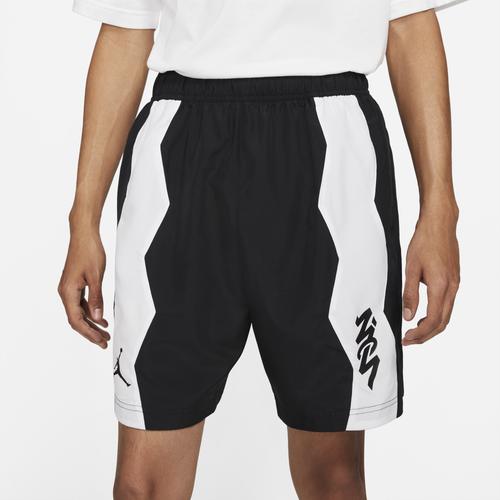(取寄)ジョーダン メンズ ザイオン ドライフィット Perf ウーブン ショート Jordan Men's Zion Dri-FIT Perf Woven Short Black White Black