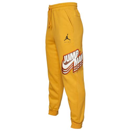 (取寄)ナイキ メンズ ジャンプマン フリース パンツ Nike Men's Jumpman Fleece Pants Pollen Black