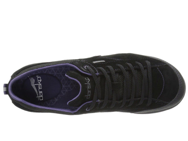 dansko paisley black suede