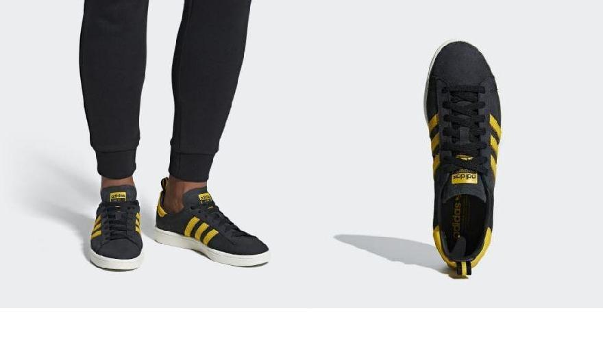 Adidas originals sneakers men campus shoes adidas originals Men's Campus Shoes Core Black Eqt Yellow Chalk White adidas Originals Campus Shoe