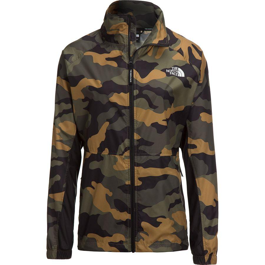 black camo north face jacket