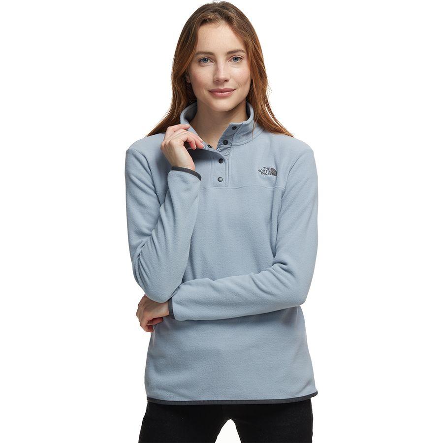 the north face women's snap it fleece pullover