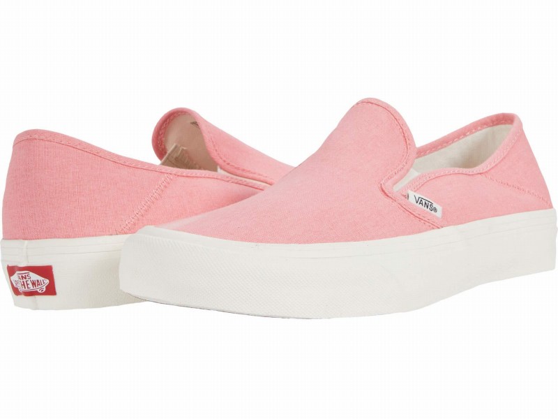 数量限定 取寄 Vans バンズ スニーカー スリップ オン Sf ユニセックス メンズ レディース Vans Unisex Slip Salt Wash Flamingo Pink Marshmallow 新着商品 Ccbcmalawi Org