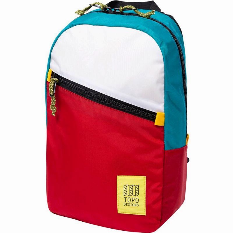 Seal限定商品 取寄 トポデザイン ライト 15l パック Topo Designs Men S Light 15l Pack White Red Turquoise 輝く高品質な Www Nripost Com