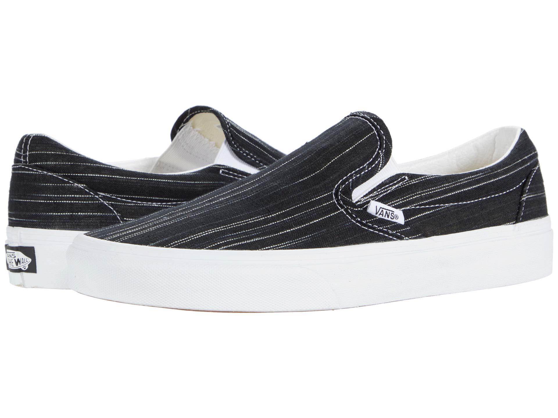 値引 楽天市場 取寄 Vans バンズ スニーカー クラシック スリップ オン ユニセックス メンズ レディース Vans Unisex Classic Slip Suiting Black Stripes 送料無料 ジェットラグ楽天市場店 楽天1位 Dev Bulk Ly