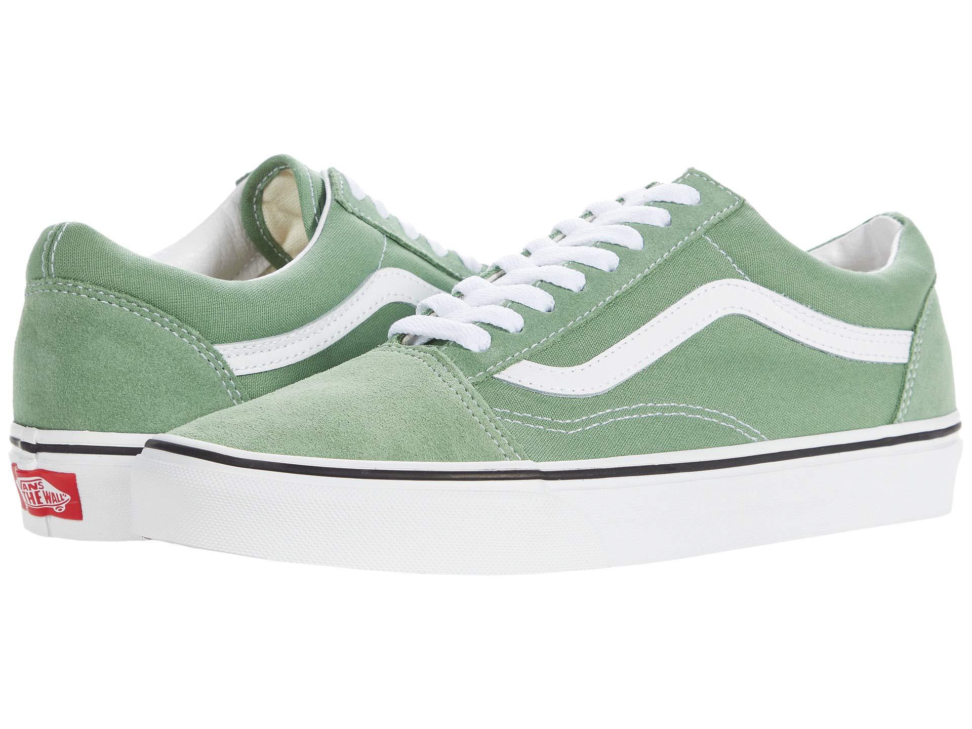 上質で快適 楽天市場 取寄 Vans バンズ スニーカー オールド スクール ユニセックス メンズ レディース Vans Unisex Old Skool Shale Green True White ジェットラグ楽天市場店 在庫限りセール V2 Suryalelang Com