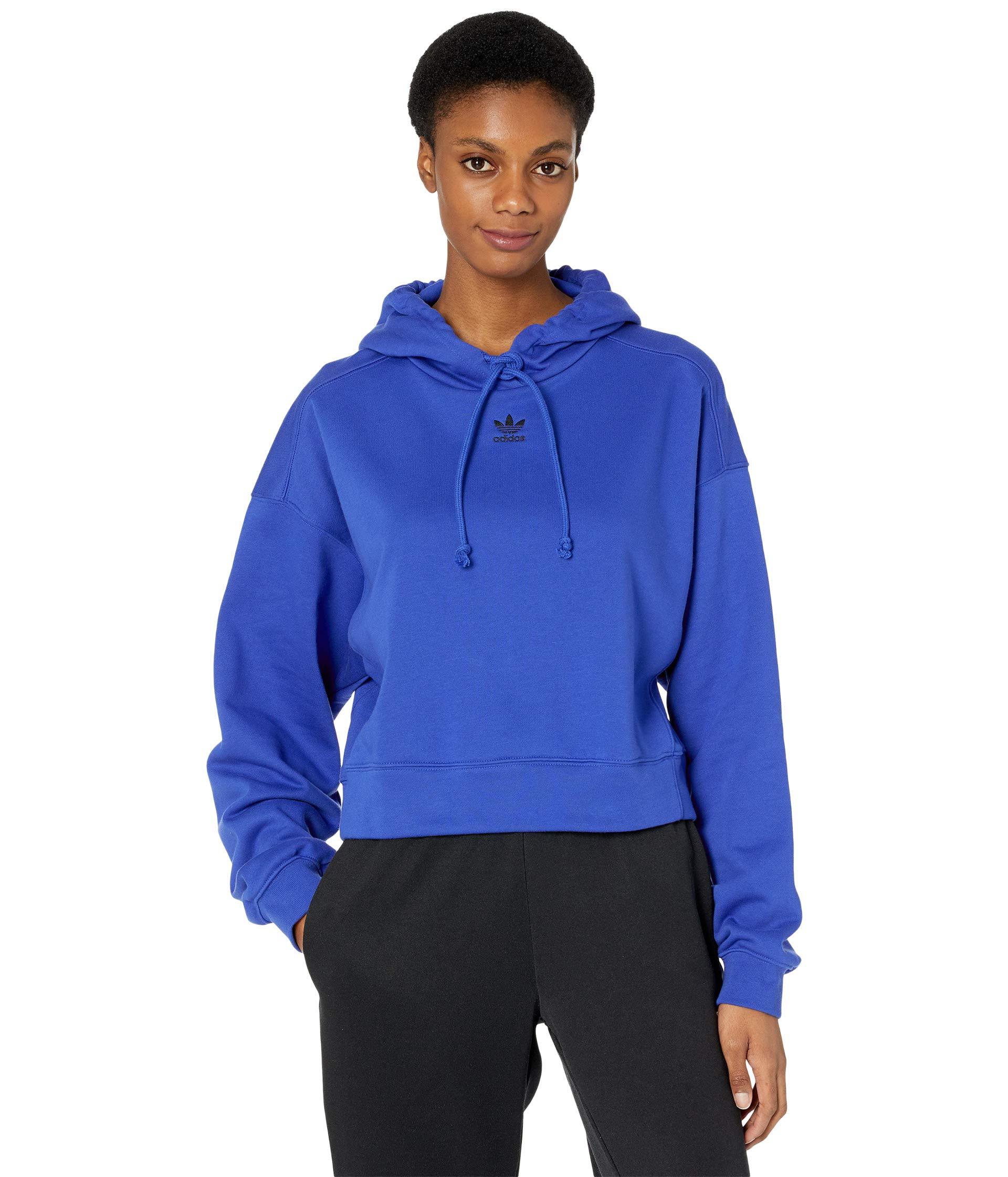 古典 取寄 アディダス オリジナルス レディース エッセンシャルズ パーカー Adidas Originals Women Adidas Originals Essentials Hoodie Bold Blue ジェットラグ店 訳あり Www S Ifm Com