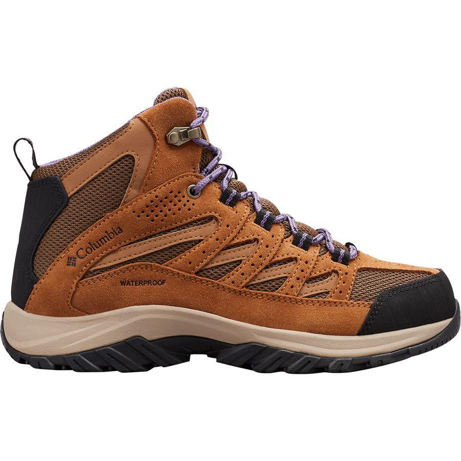 取寄 コロンビア レディース クレストウッド ミッド ハイキング クレストウッド ブーツ Columbia Women Crestwood Crestwood レディース Mid Hiking Boot Dark Truffle Plum Purple ジェットラグ店トレッキング クライミング アウトドア 登山靴 レディース シューズ