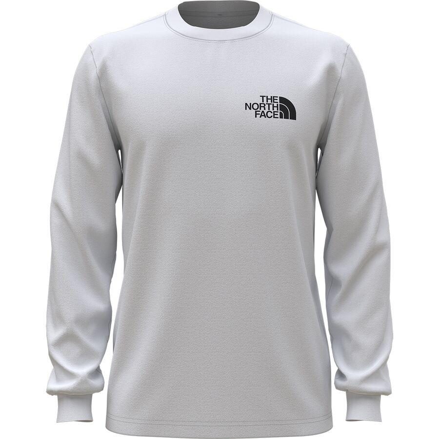 ロングスリーブ Long Sleeve Nse 取寄 ノースフェイス ボックス Tシャツ ボックス ロングスリーブ Men S Box T Shirt The メンズ North Face Nse Long Sleeve T Shirt Tnf White ジェットラグ店ファッション ブランド カジュアル ストリート アウトドア Tシャツ 長袖t