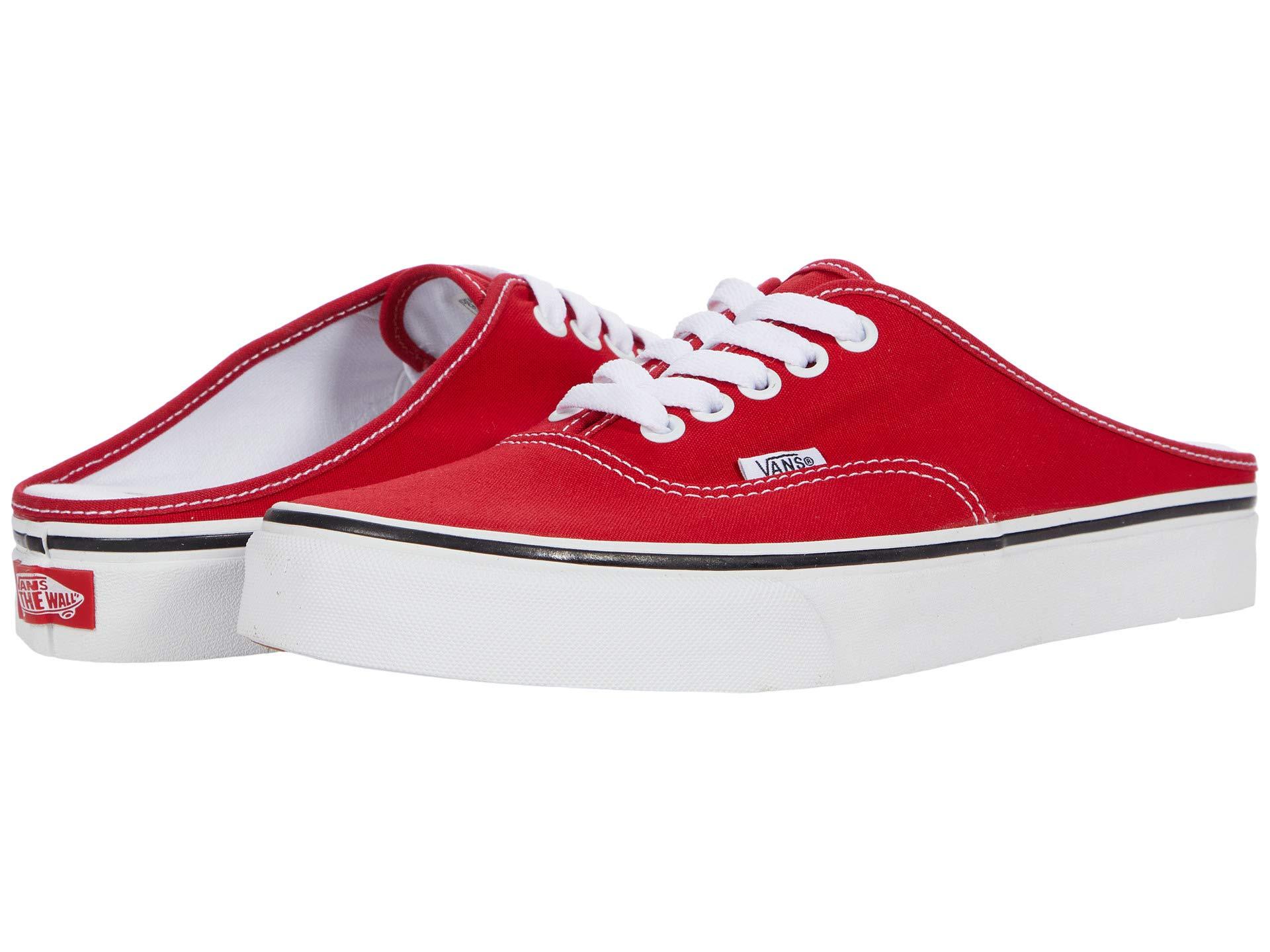新品本物 楽天市場 取寄 Vans バンズ スニーカー オーセンティック ユニセックス メンズ レディース ミュール Vans Unisex Authentic Mule Racing Red True White ジェットラグ楽天市場店 保障できる Shdoors Seahavenmarina Com
