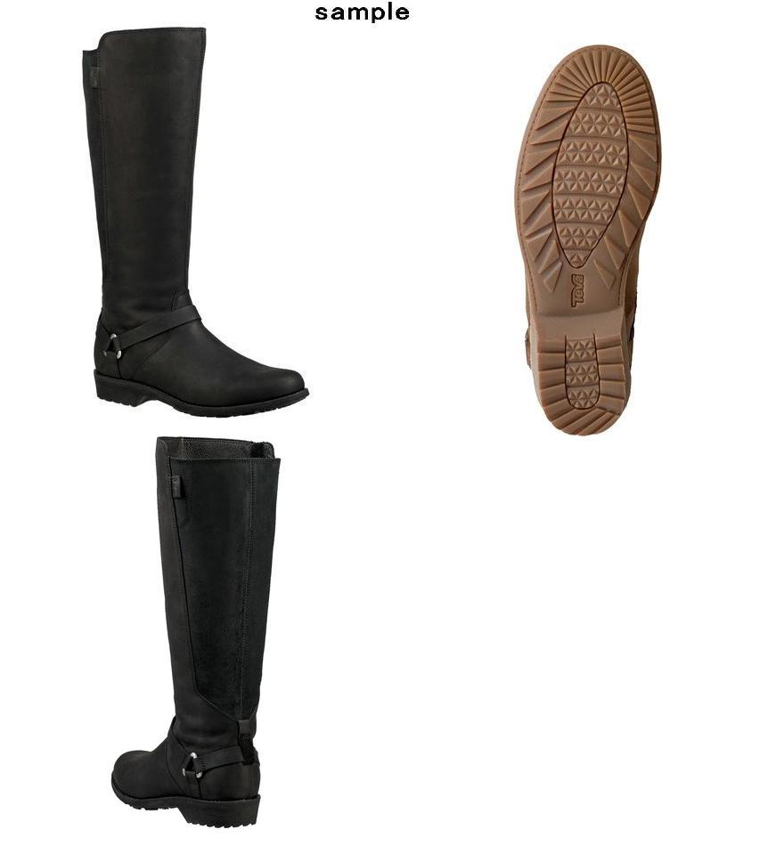 teva tall black boots