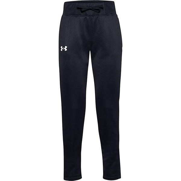 取寄 アンダーアーマー ガールズ お姉様 アーマー フリース パンツ Under Armour Girls Armour Fleece Pant Black White White 貨物輸送無料 Under Armour アンダーアーマー キッズ パンツ 大頭ズボン ロングパンツ プルオーバー ウェーターガールズ 童男 スポーツ