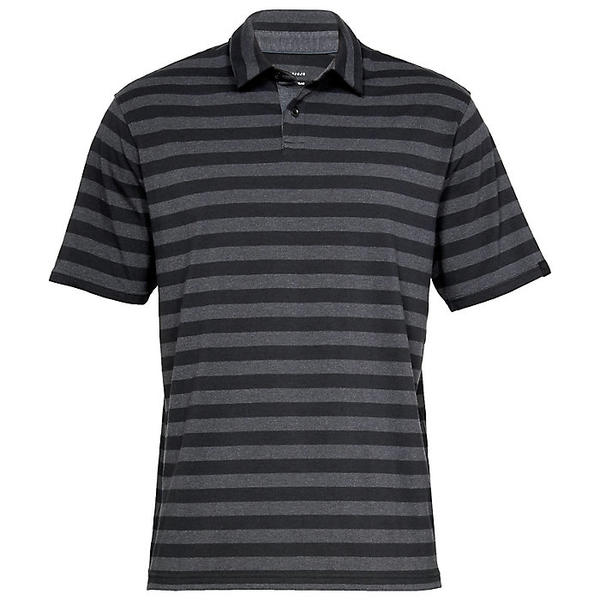 取寄 アンダーアーマー メンズ Cc スクランブル ストライプ ポロ Under Armour Men S Cc Scramble Stripe Polo Black Black 送料無料 Arganita Tn