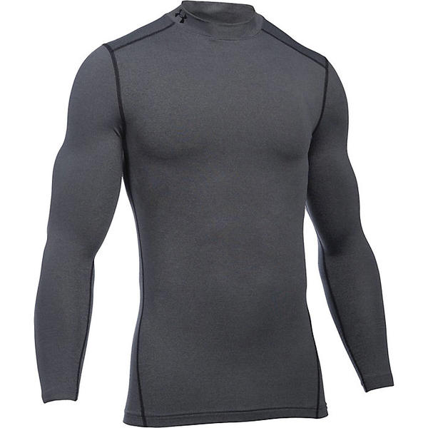 贈答品 取寄 アンダーアーマー メンズ UA コールドギア アーマー モック ネック トップ Under Armour Men's ColdGear  Mock Neck Top Carbon Heather Black 送料無料 fucoa.cl