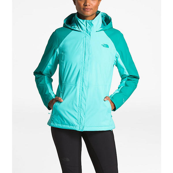 mint green north face women's jacket