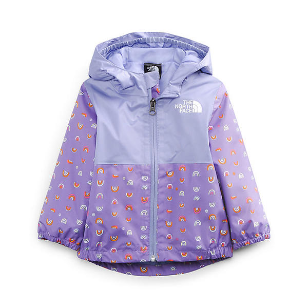 取寄 子フェイス インファント ジップ径路 雨ジャケツ The North Face Infant Zipline Rain Jacket Pop Purple Rainbows End Print The North Face ノースフェイス アウター 被服 ジャケット 紅裙 ベビー キッズ 坊っちゃん 商標名 インフォーマル 表通り アウトドア