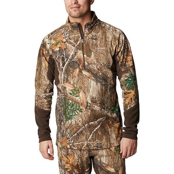 (取寄)コロンビア メンズ トロフィー ラック オムニヒート ヘリックス フリース 1 4 ジップ トップ Columbia Men's Trophy Rack Omni-Heat Helix Fleece 1 4 Zip Top Realtree Edge