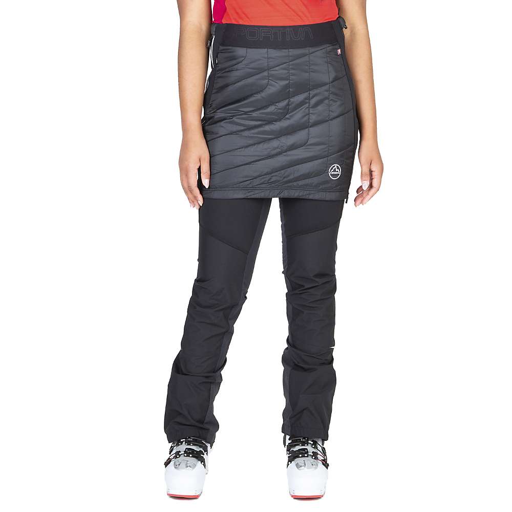 店舗 取寄 スポルティバ ウィメンズ ウォーム アップ プリマロフト スカート La Sportiva Women's Warm Up Primaloft Skirt Black White nakedinjamaica.com