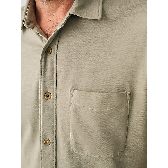 取寄) ファリティ メンズ ニット シーズンズ Ss シャツ ポケット) Faherty Faherty Men's Knit Seasons SS Shirt (Single Pocket) Coastal Sage トップス | mozohunt.com