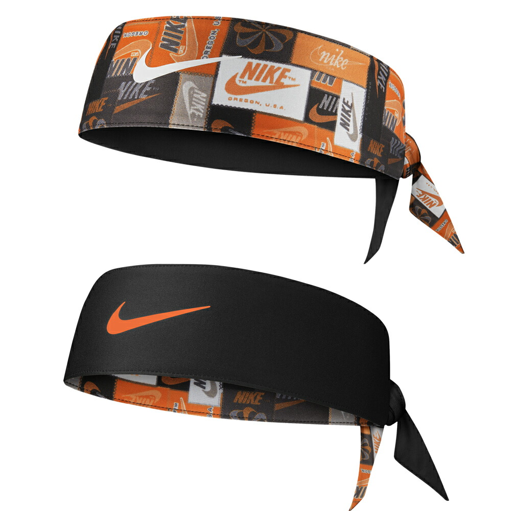 orange nike head tie