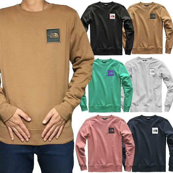 the north face men's novelty box crew pullover