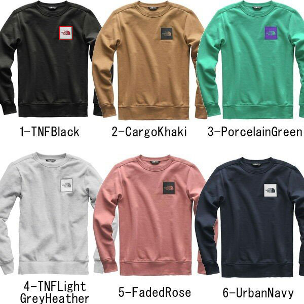 the north face pullover novelty box crew sweatshirt