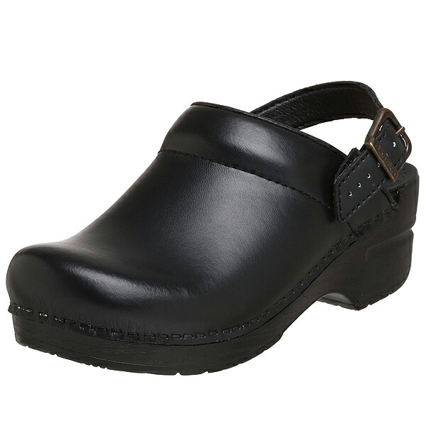 dansko box leather clog