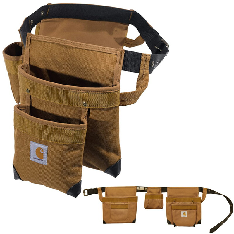 【楽天市場】カーハート 工具バッグ ウエストポーチ スタンダード ツール ベルト 26061102 ブラウン 腰袋 収納 多機能 小物入れ