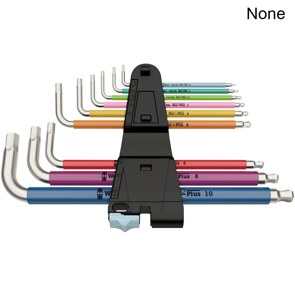 (取寄) ヴェラ 3950/9ヘックスプラスLキーメトリックヘックスレンチセット wera 3950/9 Hex-Plus L-Key Metric Hex Wrench Set｜ジェットラグ店