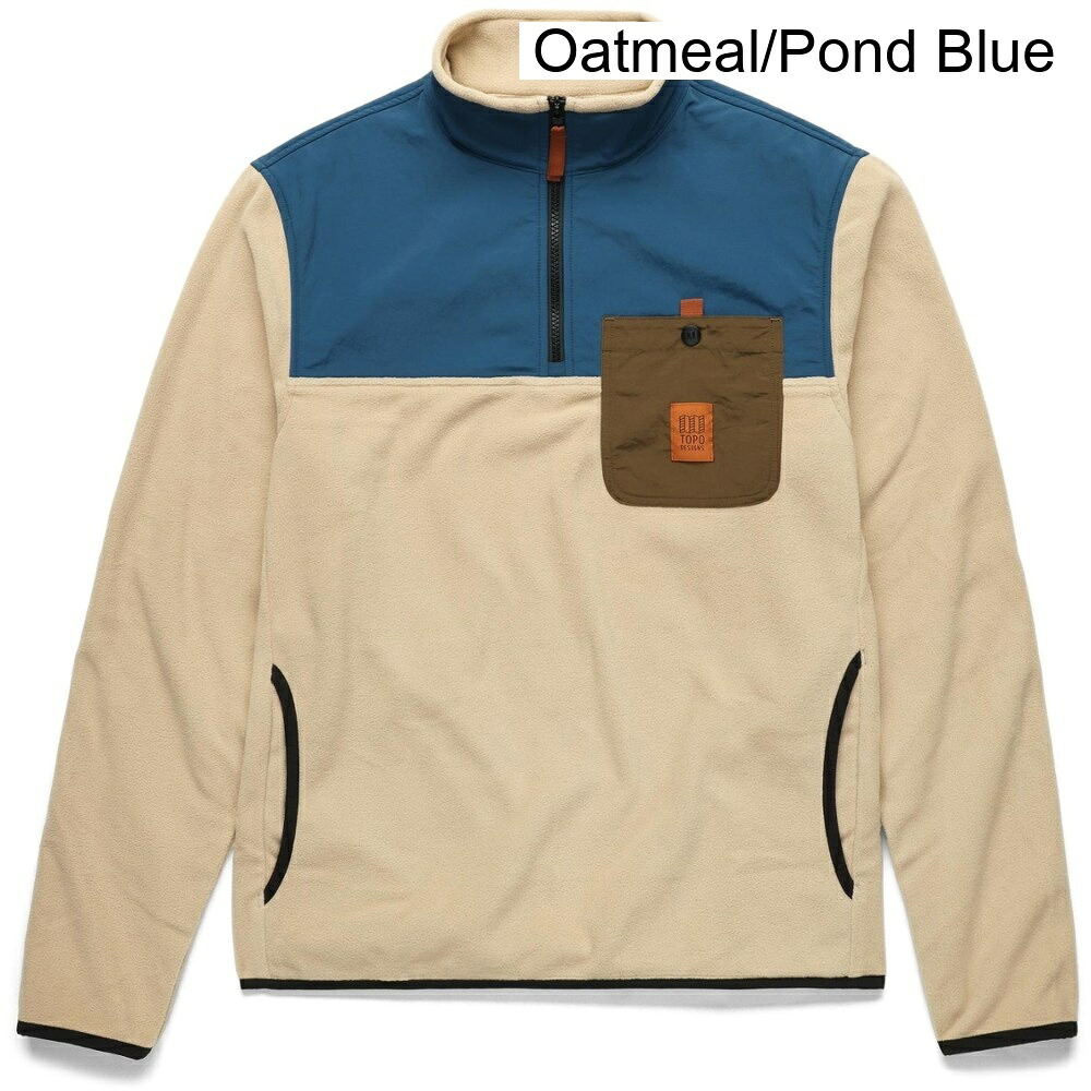 (取寄) トポ・デザインズ ビスタクォータージップライトウェイトフリースプルオーバー - メンズ topo designs Vista Quarter-Zip Lightweight Fleece Pullover - Men's｜ジェットラグ店