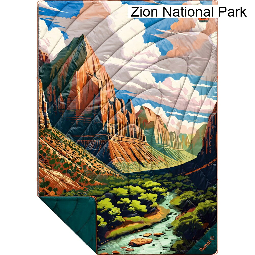 (取寄) ランプル オリジナルパフィーブランケット - ナショナルパーク rumpl Original Puffy Blanket - National Park｜ジェットラグ店