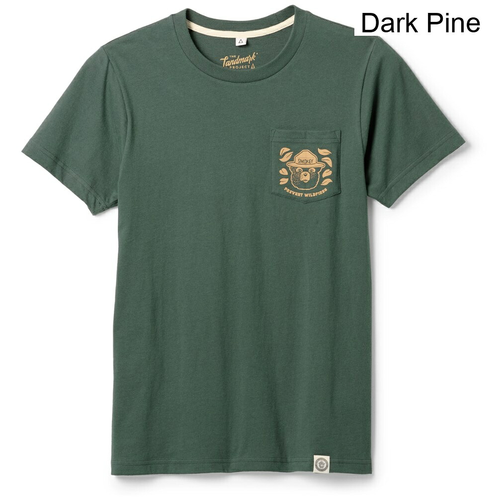 (取寄) ザ・ランドマーク・プロジェクト キープアワーフォレストポケットTシャツ the landmark project Keep Our Forests Pocket T-Shirt|ジェットラグ店
