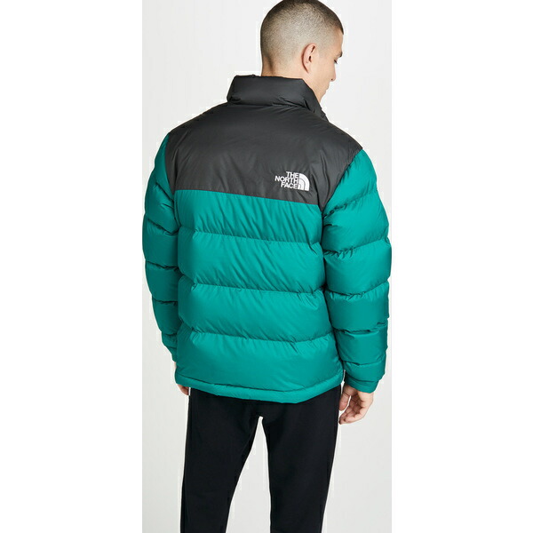 the north face 1992 nuptse jacket in everglade green