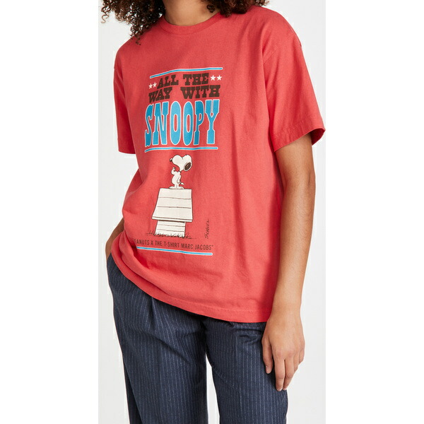 値引 楽天市場 取寄 マークジェイコブス ピーナッツ X Mj ザ Tシャツ The Marc Jacobs Peanuts X Mj The T Shirt Washedred 送料無料 ジェットラグ楽天市場店 Seal限定商品 Advance Com Ec