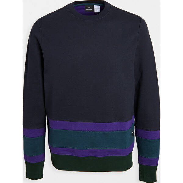 最終値下げ 取寄 ピーエス ポールスミス カラーブロック クルー ネック スウェットシャツ Ps Paul Smith Colorblocked Crew Neck Sweatshirt Navy ジェットラグ店 激安ブランド Insat Acm Org