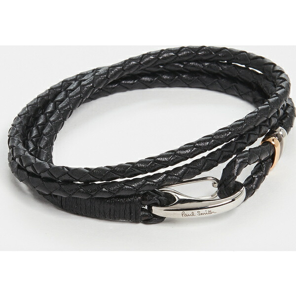 取寄 極点スミス レザー ラップミュージック 腕輪 Paul Smith Leather Wrap Bracelet Black 貨物輸送無料 Paul Smith ポールスミス メンズ ブレスレット リストバンド アクセサリー ブランド Pasadenasportsnow Com