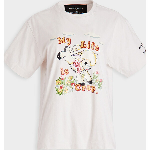代引き手数料無料 取寄 マークジェイコブス X マグダ アーチャー ザ マグダ Tシャツ The Marc Jacobs X Magda Archer The Magda T Shirt Vintageivory 大注目 Elcielogirasoria Com