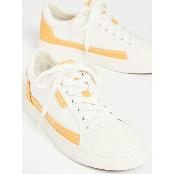 楽天市場 楽天市場 取寄 トリーバーチ レディース クラシック コート スニーカー Tory Burch Women S Classic Court Sneakers Ivory Curryyellow 送料無料 ジェットラグ楽天市場店 残りわずか Precisionnm Com