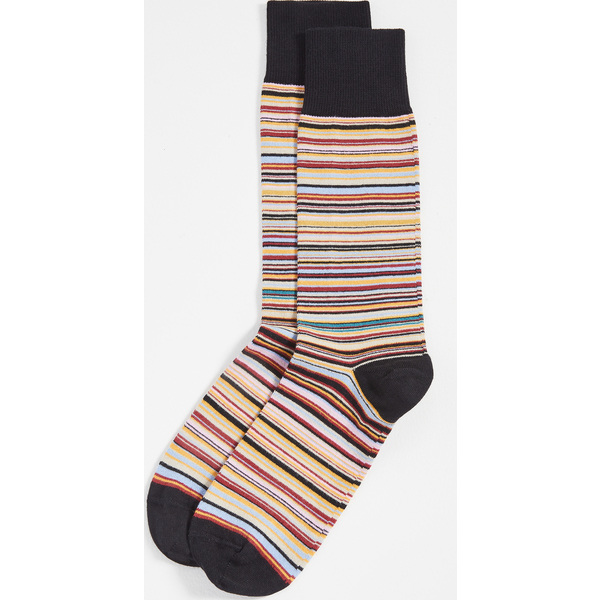 取寄 ポールスミス メンズ メンズ マルチ ストライプ ソックス Paul Smith Men S Multi Stripe Socks Multi Arganita Tn