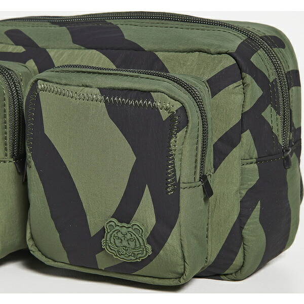 取寄 ケンゾー K タイガー ベルト 袋 Kenzo K Tiger Belt Bag Darkkhaki Kenzo ケンゾー ウェストバッグ 体幹バッグ バッグbag バッグ 嚢 ブランド Barrakuda At