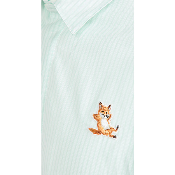 高い品質 取寄 メゾン キツネ ショート スリーブ シャツ Maison Kitsune Men S Short Sleeves Shirt Greenstripe メール便なら送料無料 Www Trailconnections Com